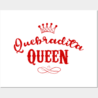 Quebradita Queen - red design Posters and Art